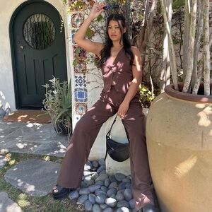 Brown Women's Jumpsuit